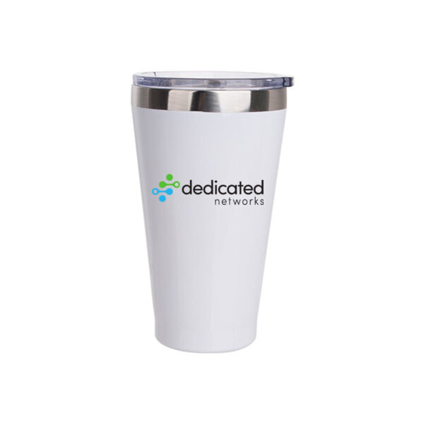 15oz Stainless Steel Tumbler w/Lid - Sublimated Logo Thumbnail