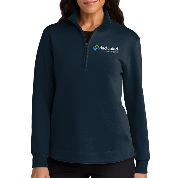 Port Authority - Women's Wearever Signature Double Pique 1/4 Zip - Embroidered Logo Thumbnail