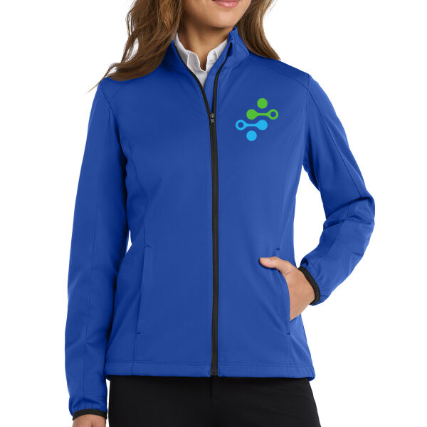 Port Authority - Women's Active Soft Shell Jacket - Embroidered Logos Thumbnail