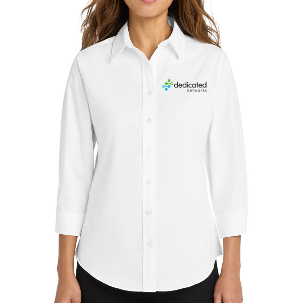 Port Authority - Women's 3/4-Sleeve Easy Care Shirt - Embroidered Logo Thumbnail
