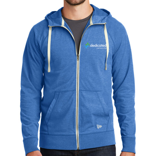 New Era - Sueded Cotton Blend Full-Zip Hoodie - Embroidered Logo Thumbnail