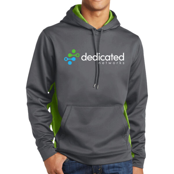 Sport-Tek Sport-Wick CamoHex Fleece Colorblock Hooded Pullover - Printed Logos Thumbnail