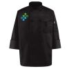 Black Knot Button Chef Coat Thumbnail